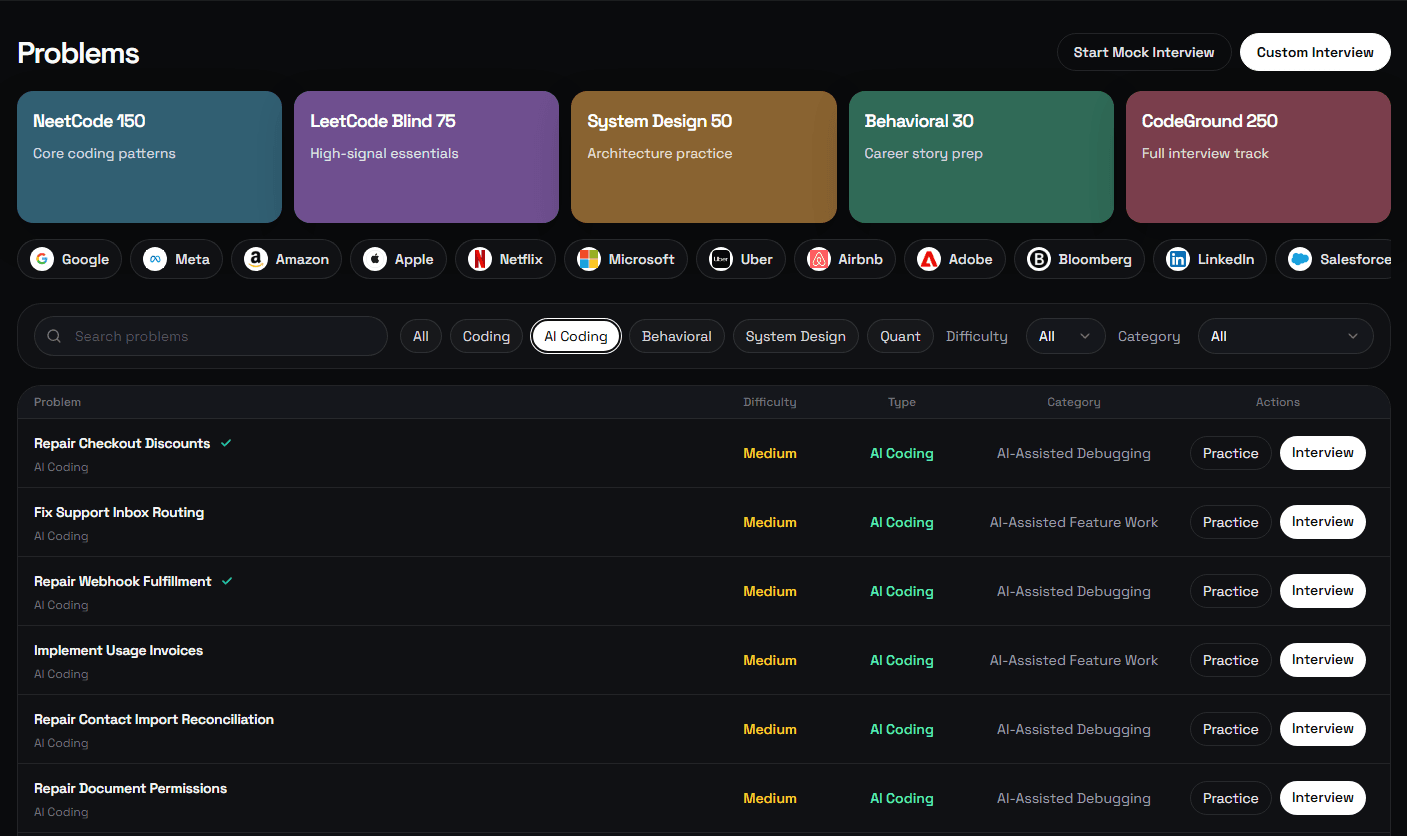 CodeGround interview workspace